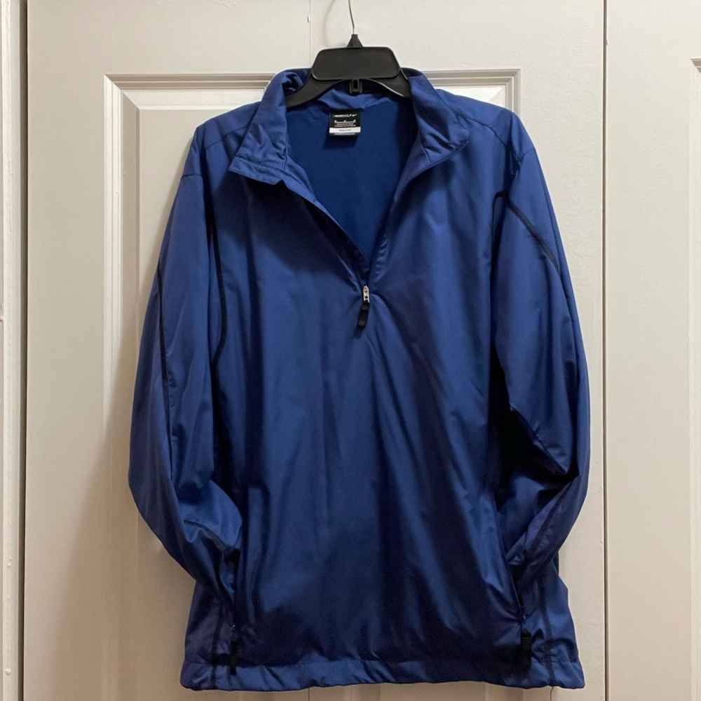 Nike Dri Fit Pullover Medium Blue Workout Jacket